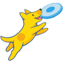 DogOn Fitness Dog Frisbee Logo